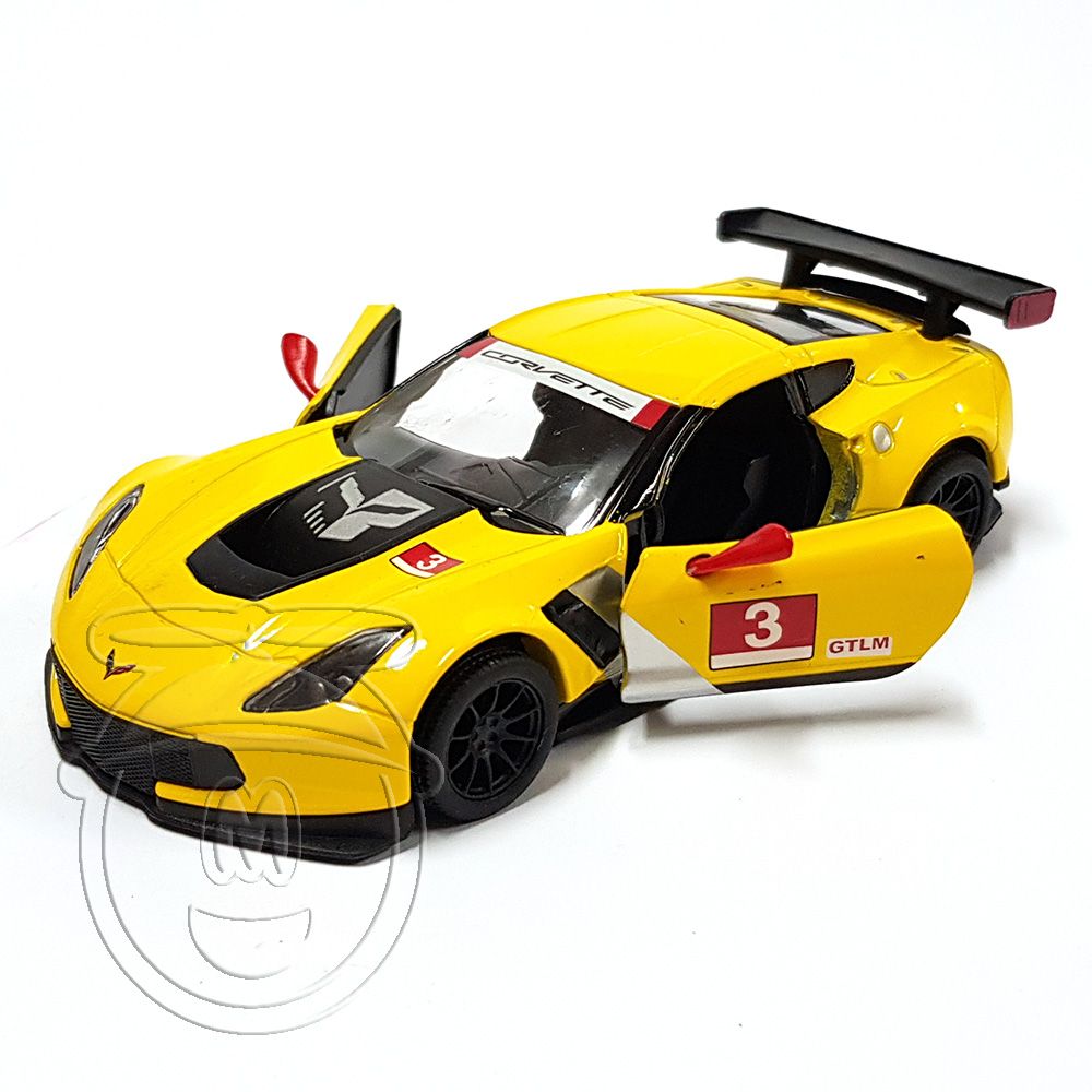 Метална кола, Corvette C7.R racing GTLM, жълта