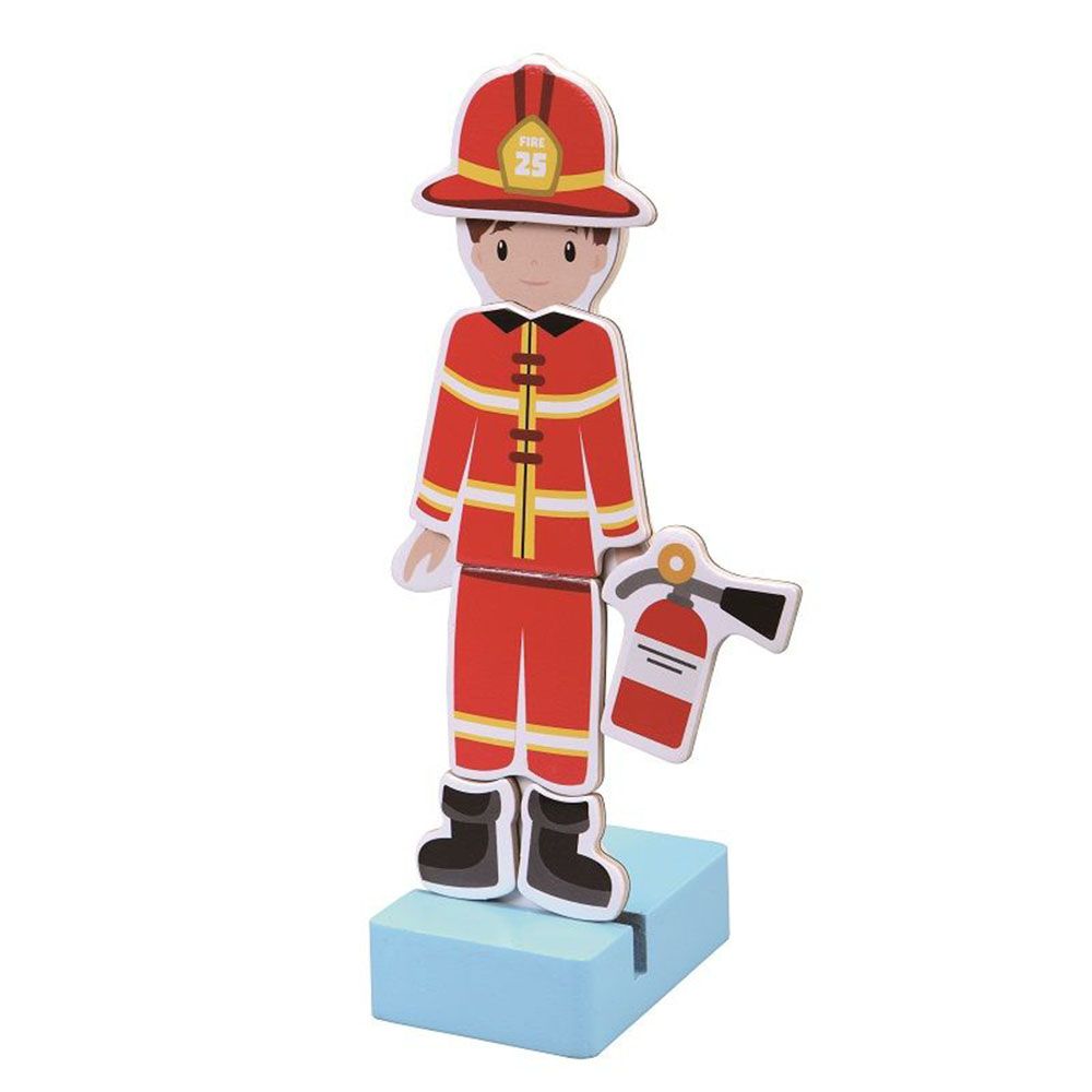 Момче с магнитни дрехи за преобличане, Професиите