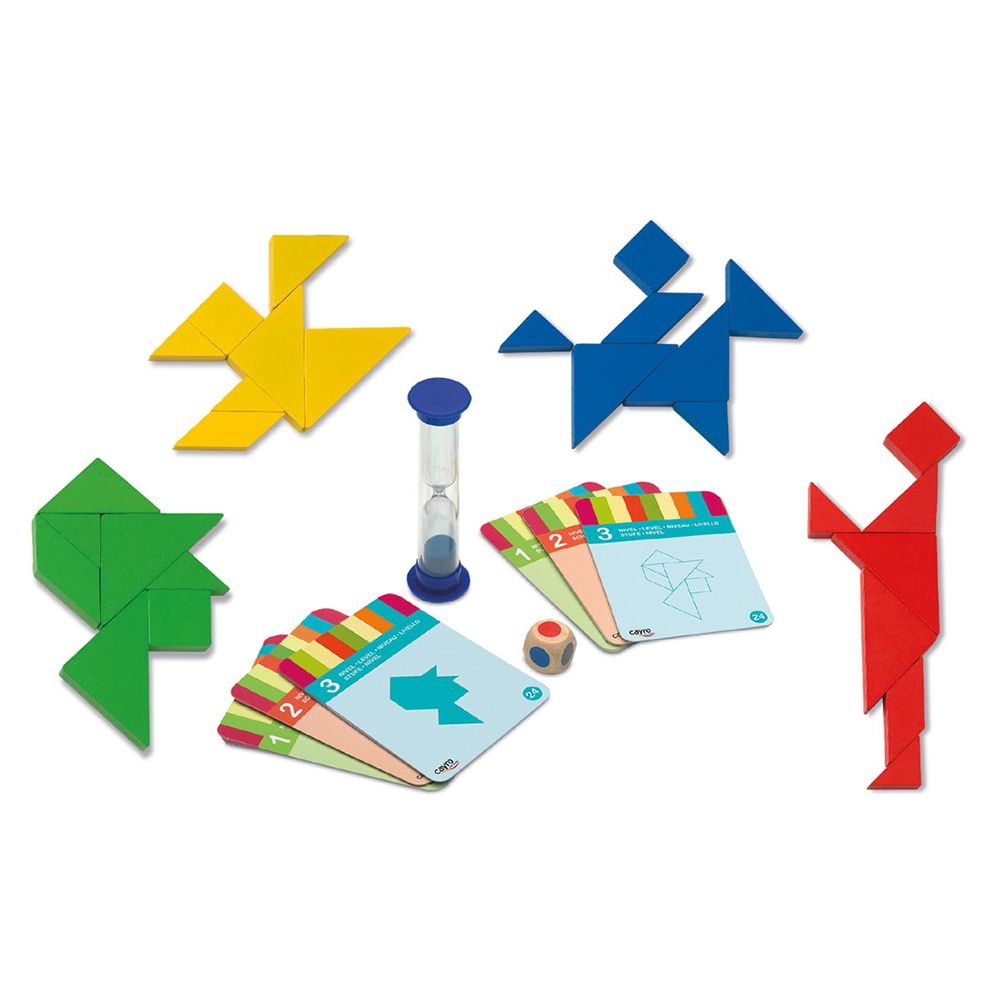 Дървен танграм за четирима