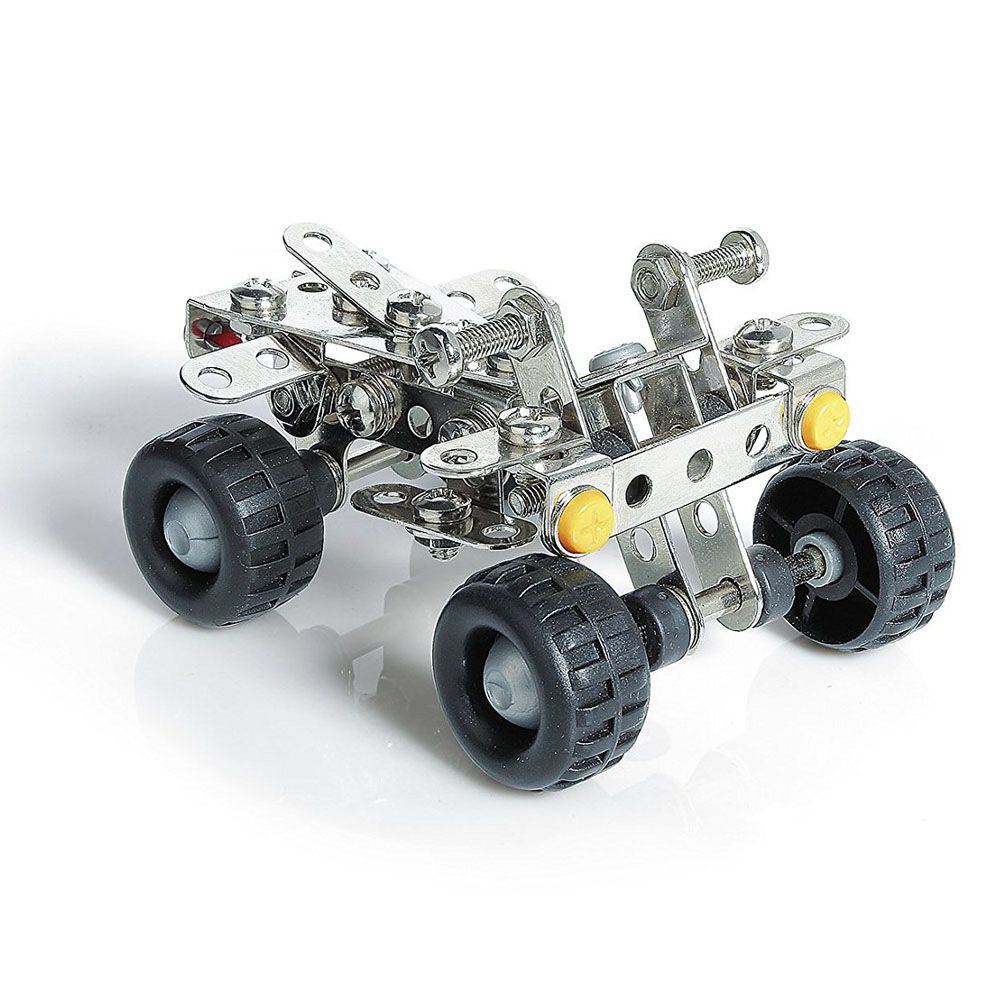 Метален конструктор, Основен комплект - 10 модела, 340 части