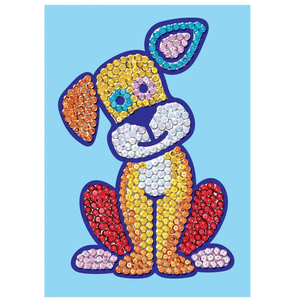 Изкуство с пайети, Кученце