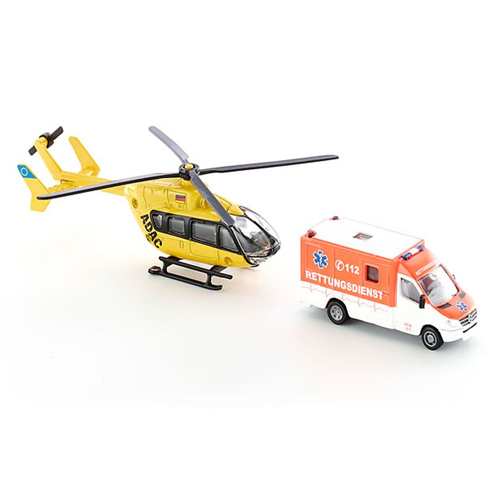 Спасителен Хеликоптер на ADAC и линейка