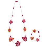 Комплект гривна с колие, Сърца