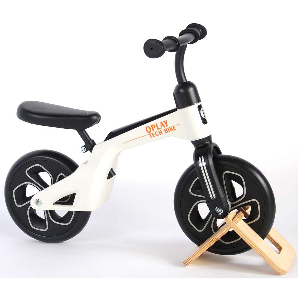 Колело за баланс, QPlay, бяло, 10 инча