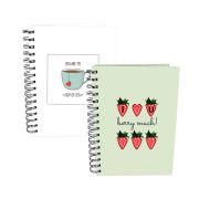 Тетрадка със спирала и дебела подвързия, А5, 100 листа