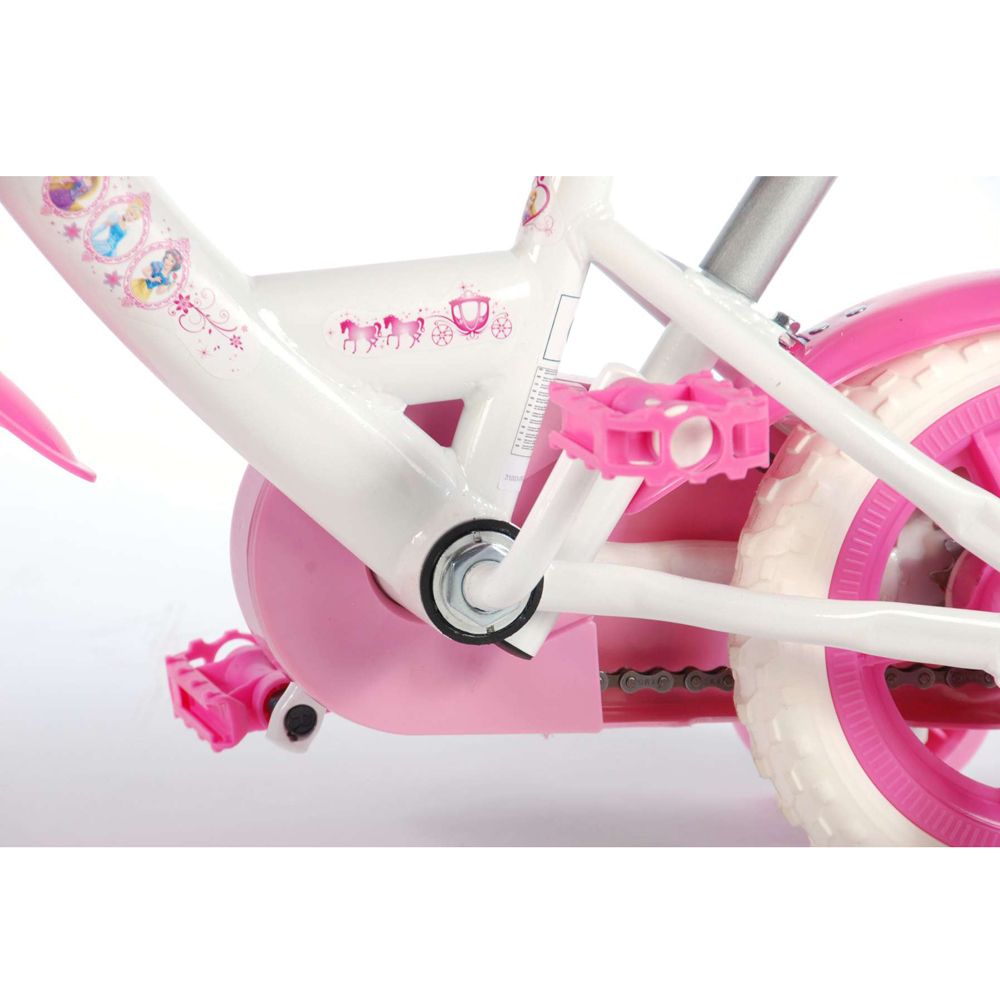 Детски велосипед с помощни колела, Дисни, Принцеси, 10 инча