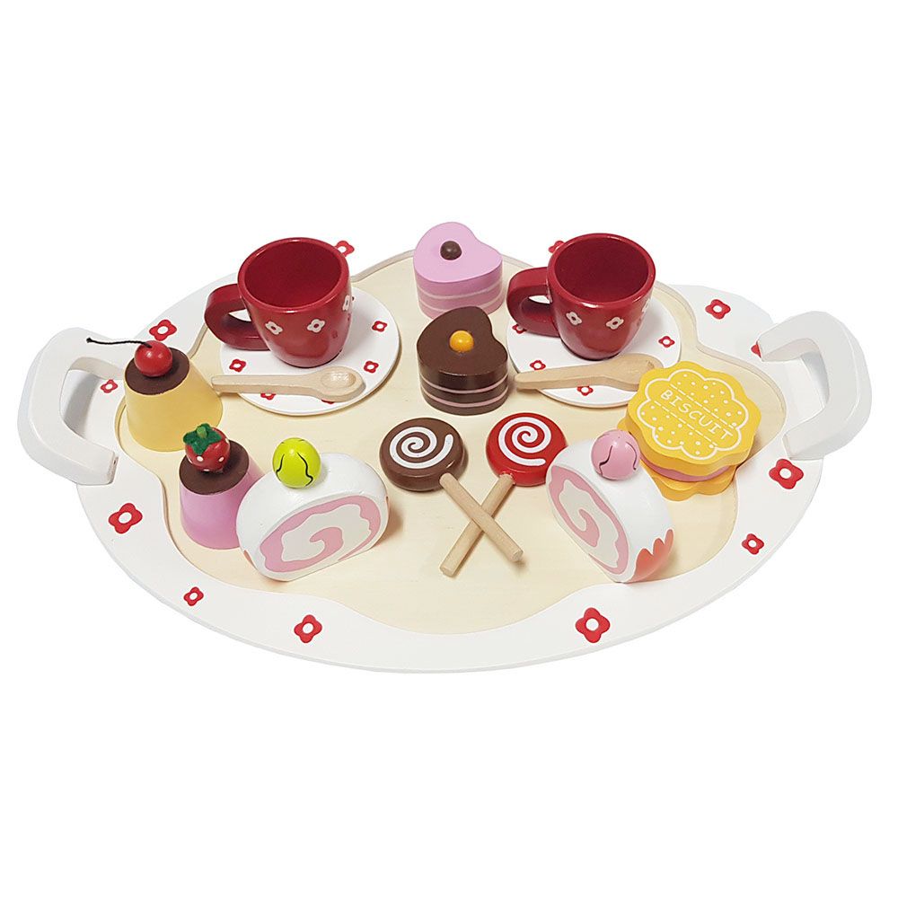 BASS & BASS, Дървен сервиз за кафе със сладки изкушения