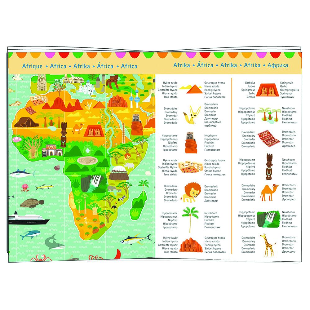 Пъзел за наблюдателност, Карта на света