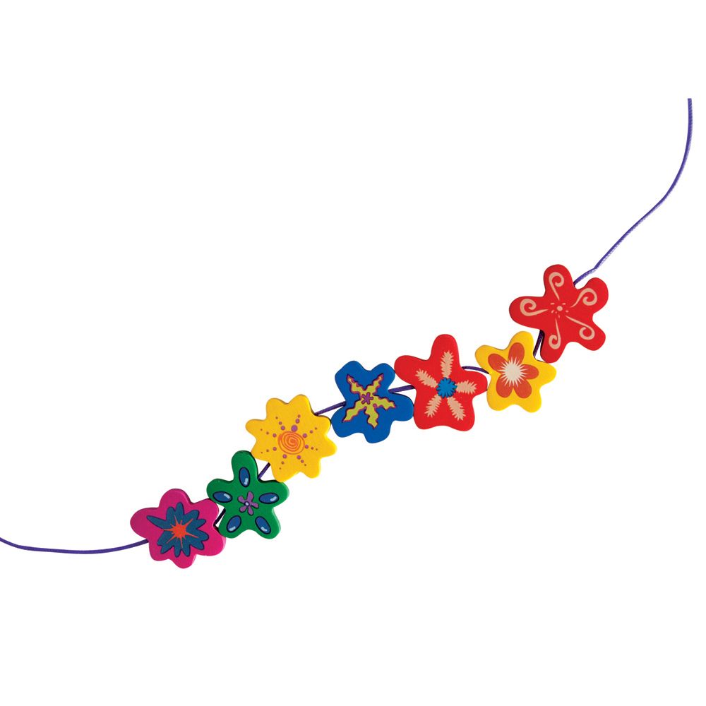 Мъниста в дървена кутия, Цветя