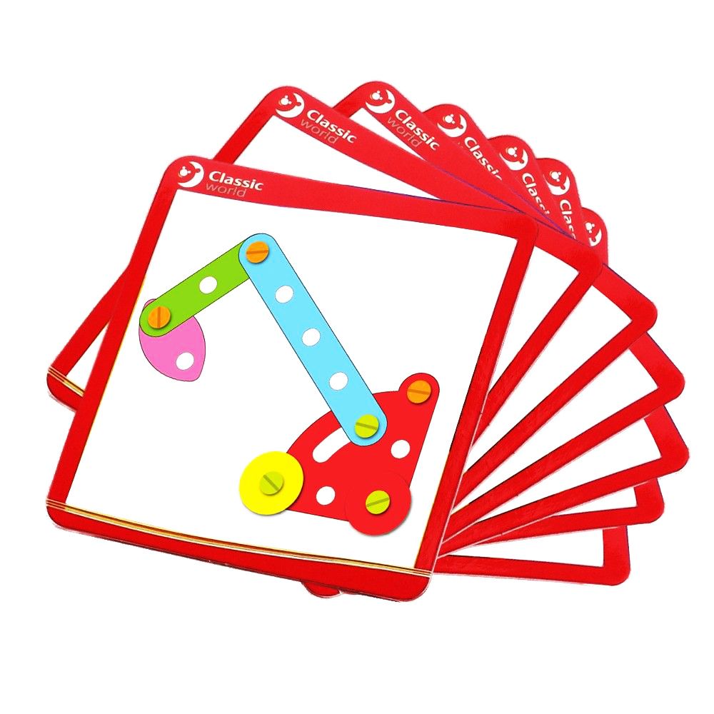 Дървен конструктор, 52 части