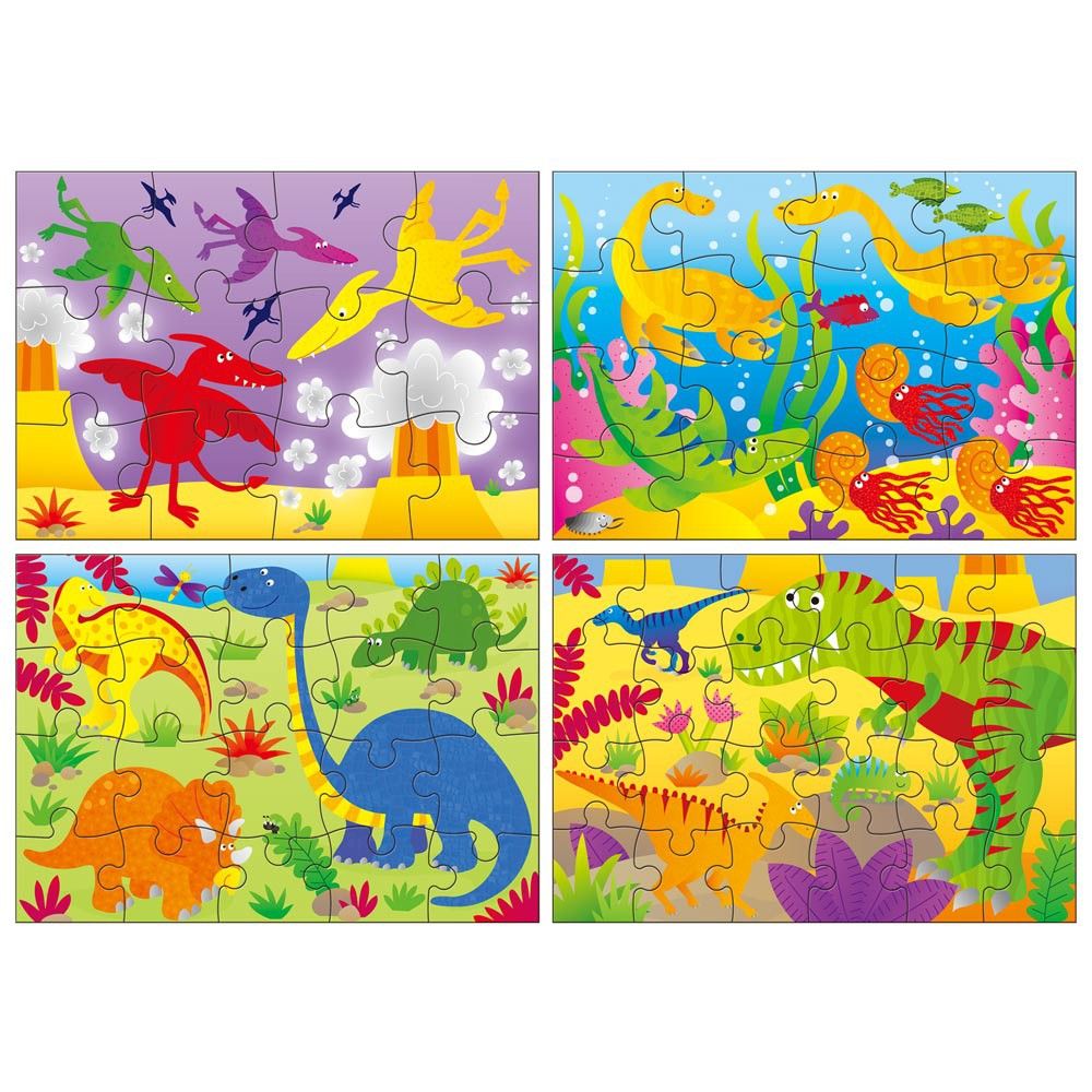 Четири пъзела в кутия, Динозаври
