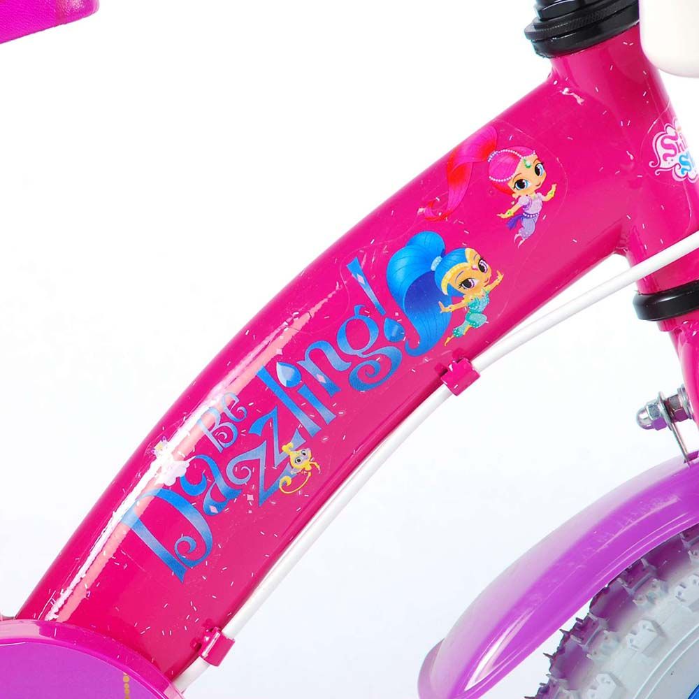 Детски велосипед, Shimmer & Shine, с помощни колела, 12 инча