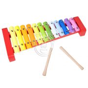 Детски цветен ксилофон, дърво и метал