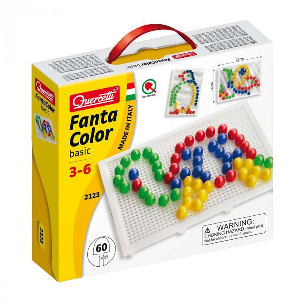 Quercetti, Мозайка FANTACOLOR BASIC, 60 части