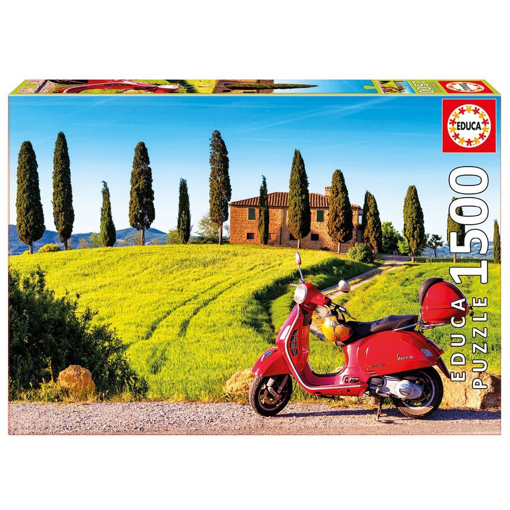 Educa, Скутер Веспа в Тоскана, пъзел 1500 части