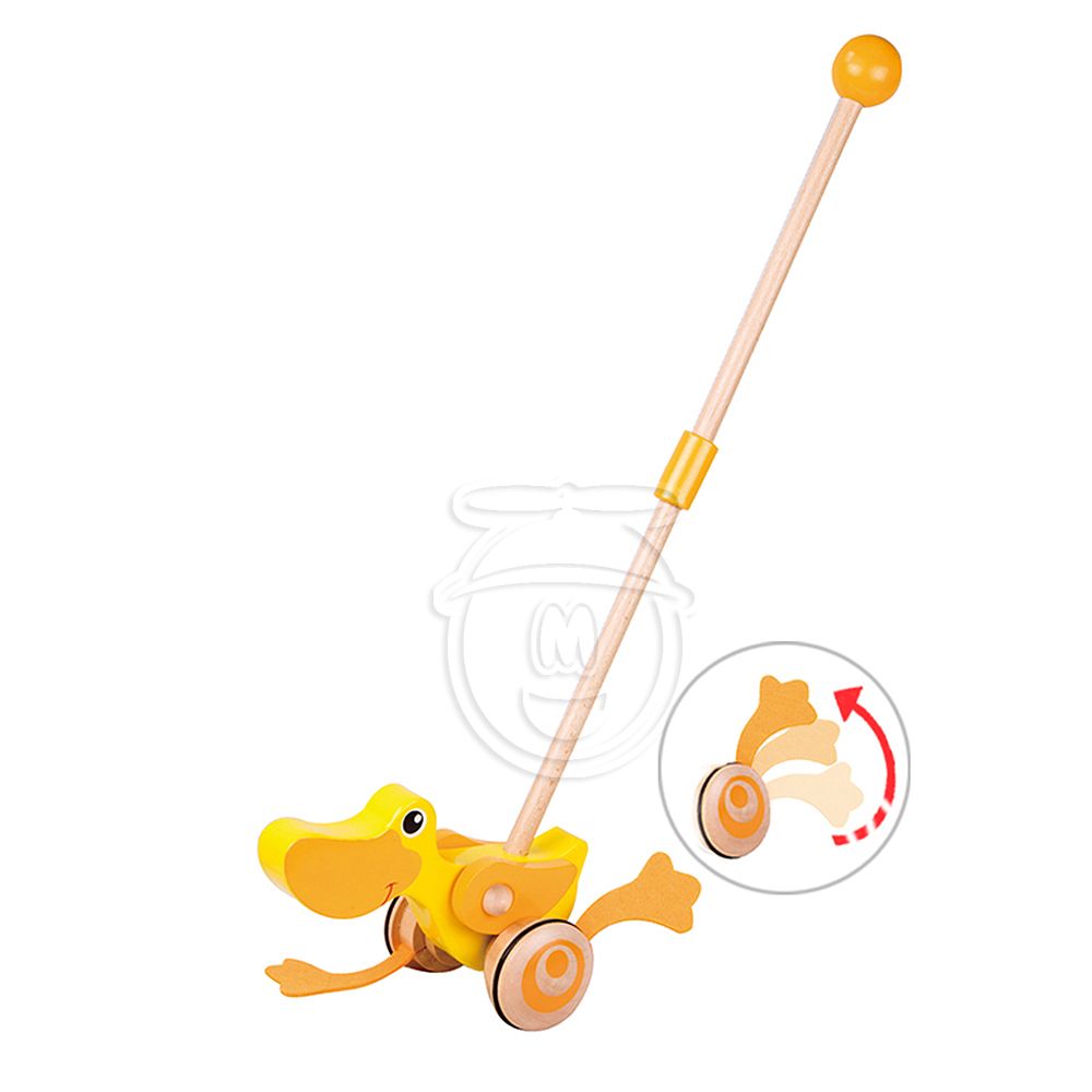 Classic world, Дървена играчка за бутане, Пате