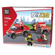 Конструктор Пожарникарски джип с ремарке, 143 части