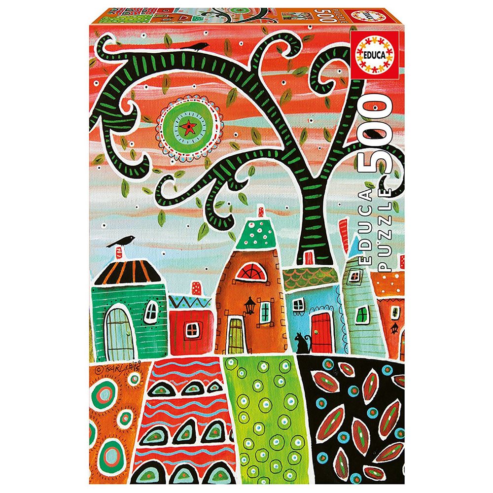 Educa, Бяло и подредено, Карла Джерард, пъзел 500 части