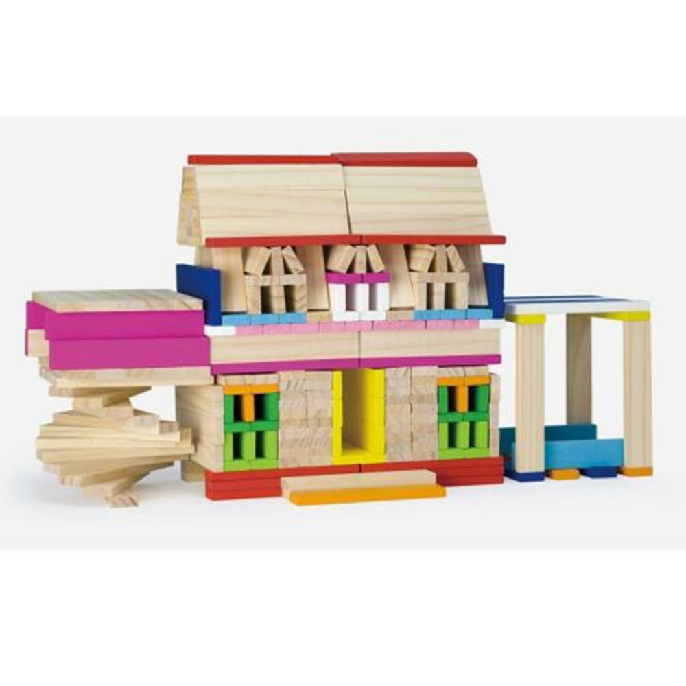 Дървен конструктор, 250 блокчета