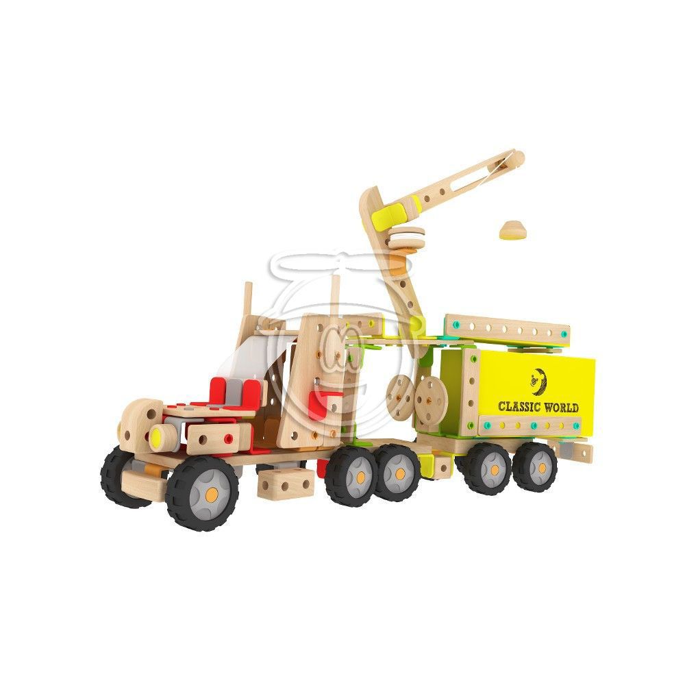 Дървен конструктор в кутия, 218 части