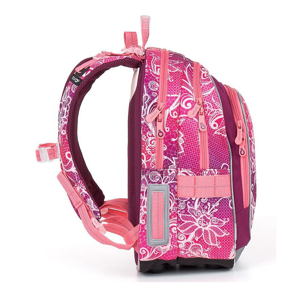 Анатомична ученическа раница, Розови цветя