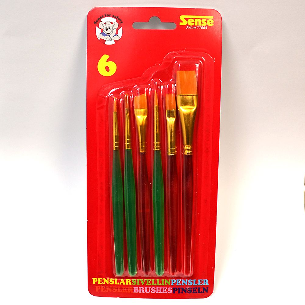Sense, Комплект четки за рисуване, 6 броя
