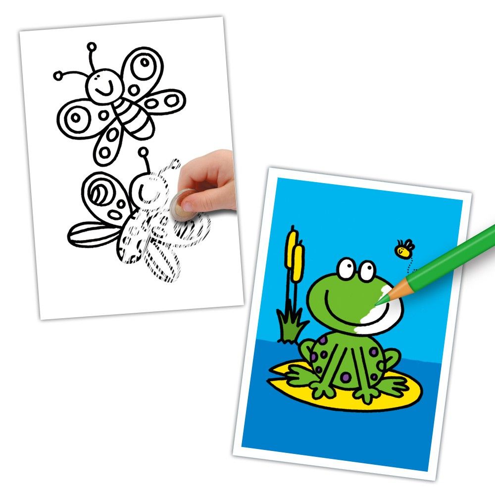 Книжка, Изтрий с монета и оцвети, Животни