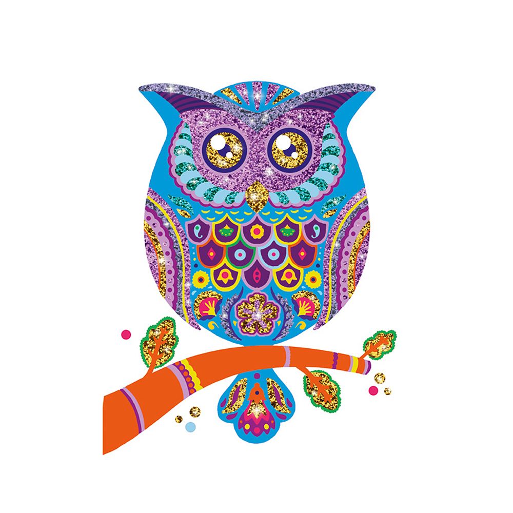 Комплект за рисуване с брокат, Животни