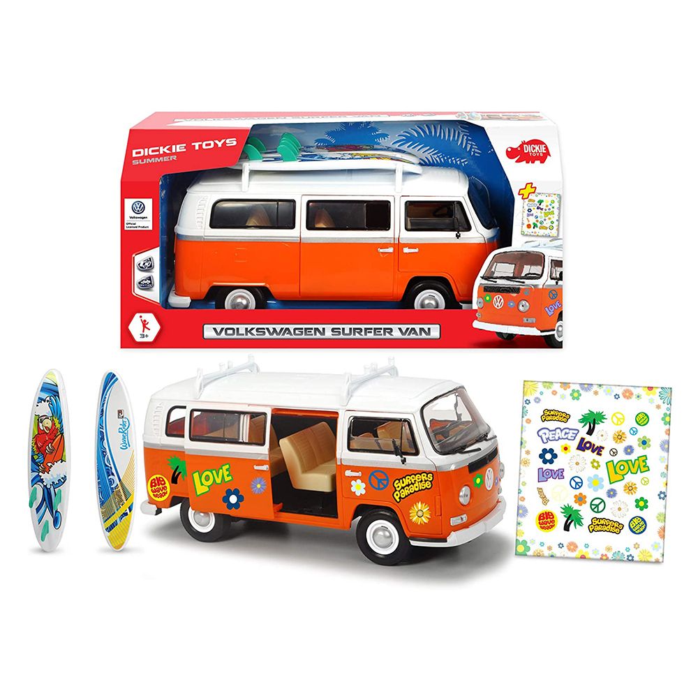 Dickie toys, Микробус Фолксваген, за сърф, 1:14