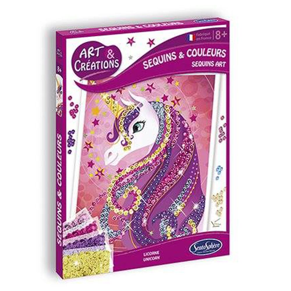 Изкуство с пайети, Еднорог