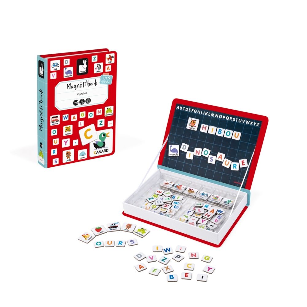 Магнитна книга, Магнитна образователна игра, Френската азбука, Janod