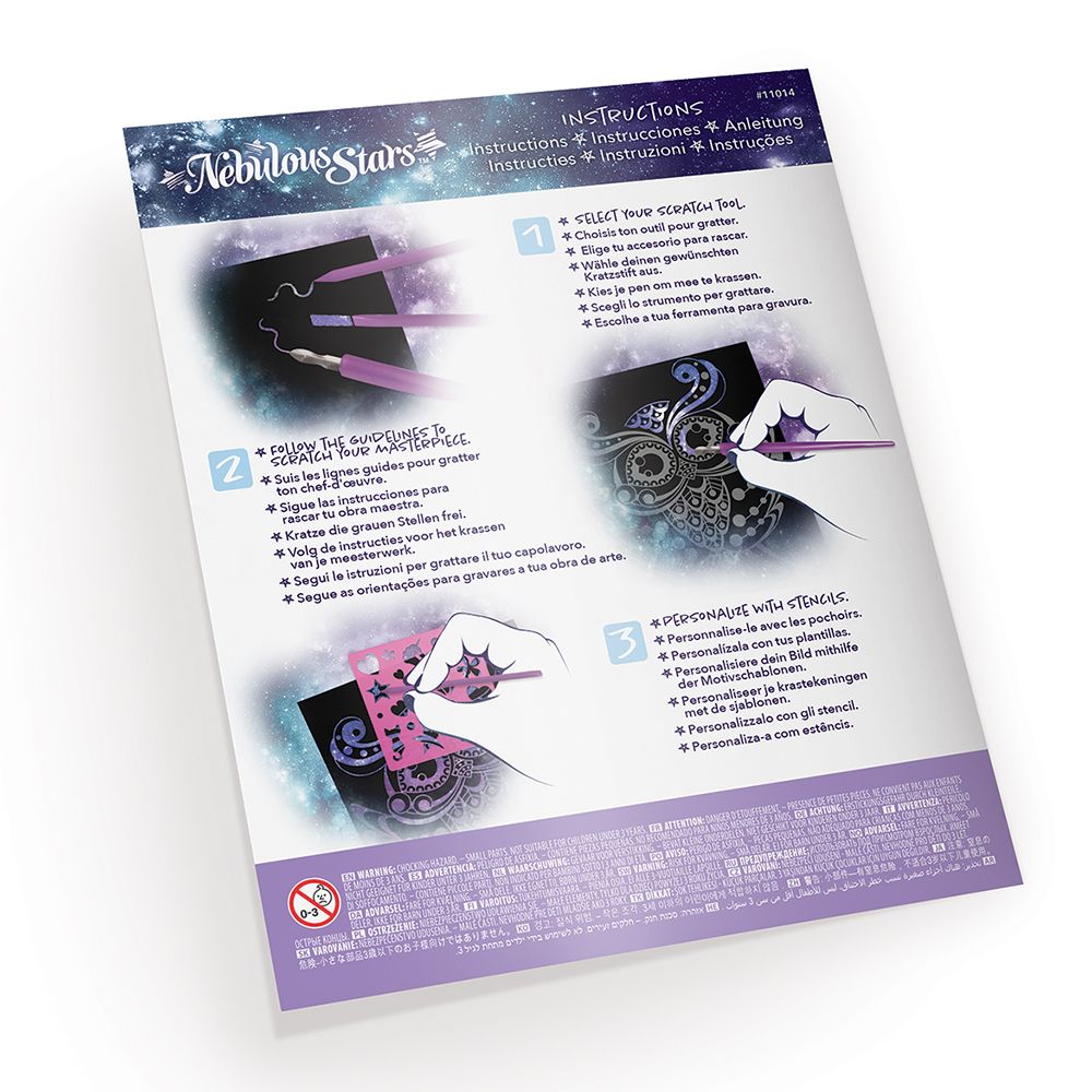 Творчески комплект със скреч карти и шаблони, Изадора