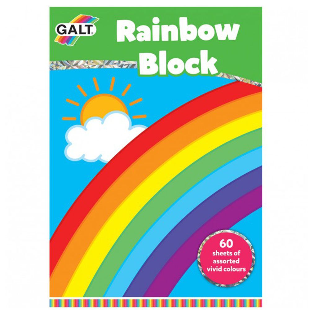 Galt Toys, Блокче с цветни хартии, Дъга