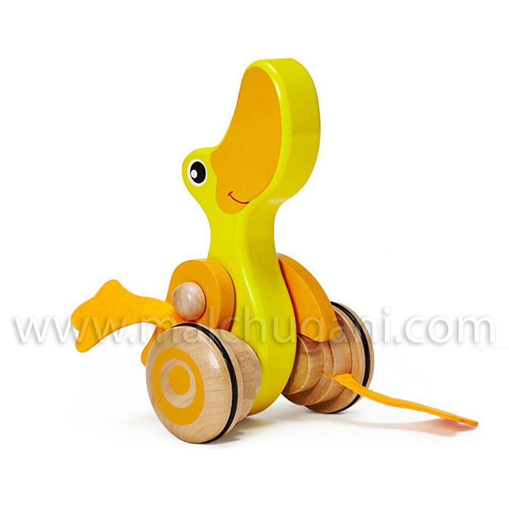 Дървена играчка за бутане, Пате