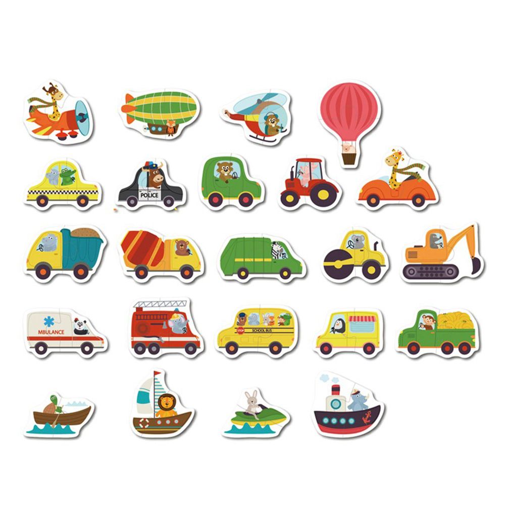 Трафик - пъзели за най-малките, 23 броя в кутия