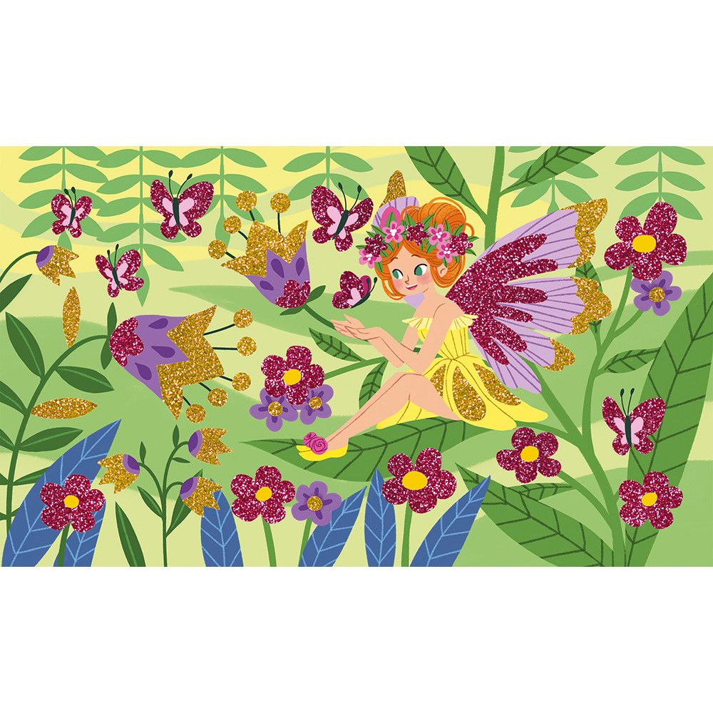 Направи сама картини с брокат, Приказни феи