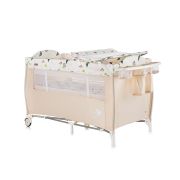 Детска кошара за спане и игра Бела, , бежова