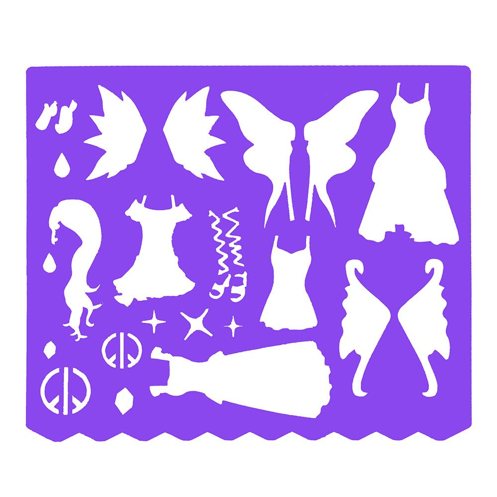 Книжка за рисуване със стикери и шаблони, Вълшебен свят