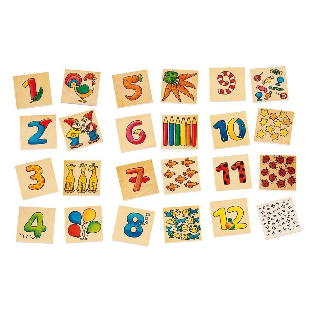 Goki, Игра за памет, Цифри