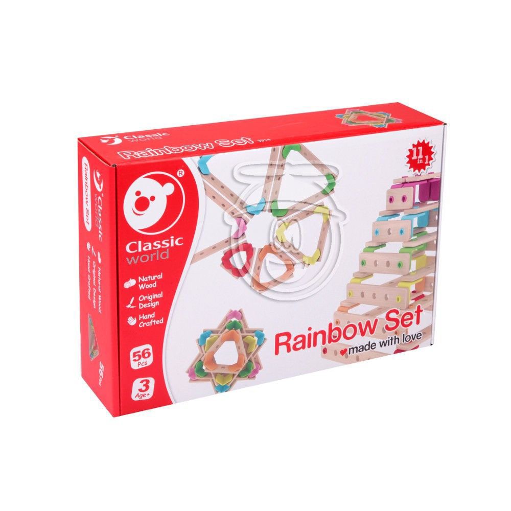 Classic world, Дървен конструктор, Дъга, 56 части