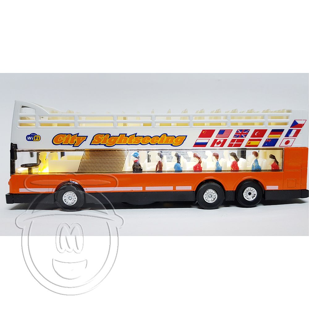 Двуетажен туристически автобус, Hop On Hop Off, със звук и светлина