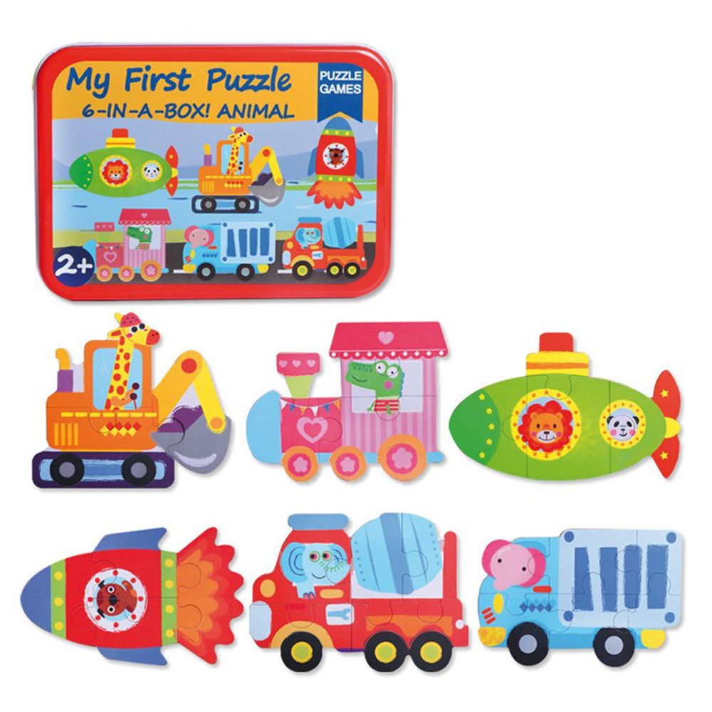 Превозни средства - пъзели за най-малките, 6 броя в кутия