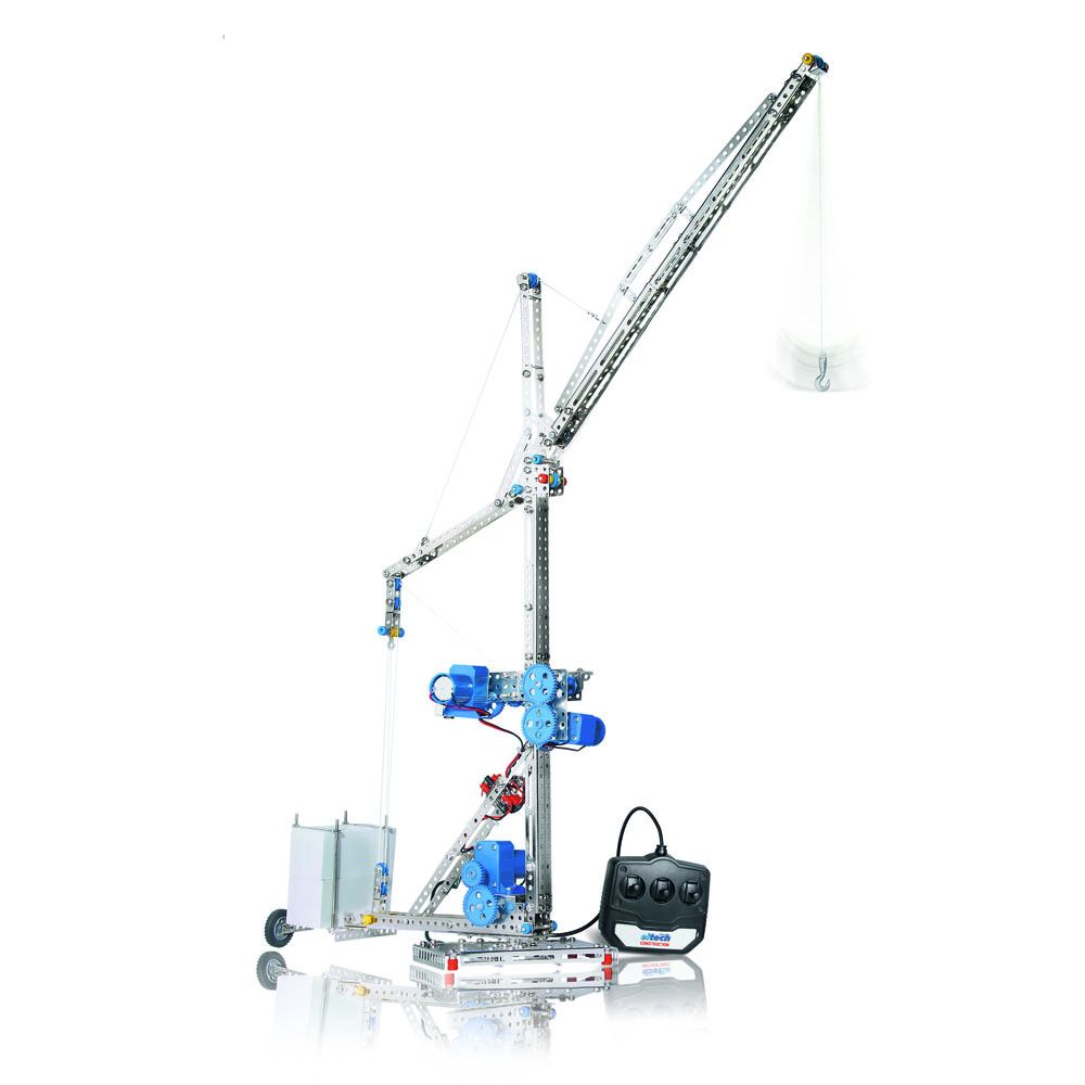 Метален конструктор, Кран с мотор и управление - 3 модела, 960 части, по поръчка