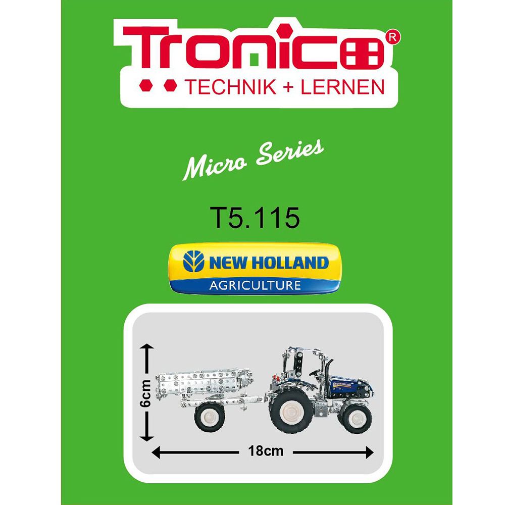 Метален конструктор, Micro, Трактор New Holand