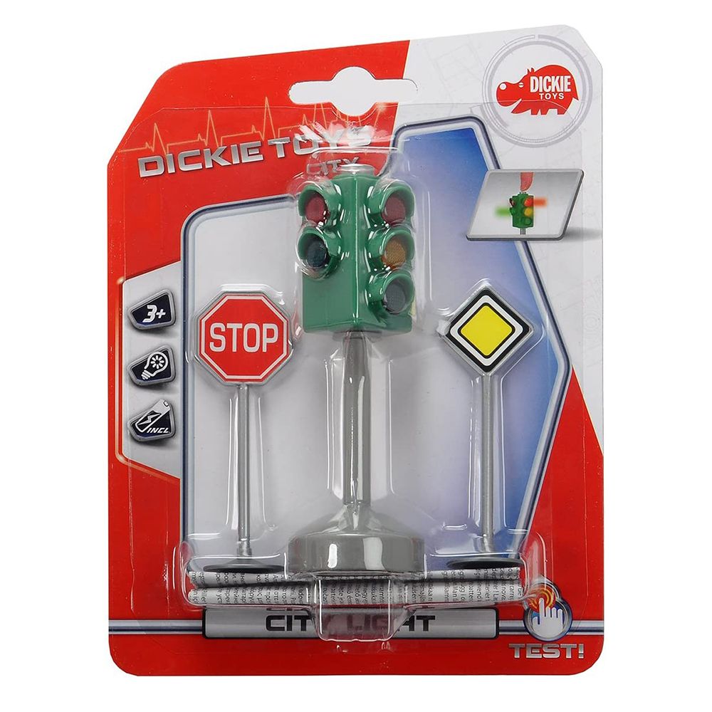 Детски светофар с пътни знаци, 12 см