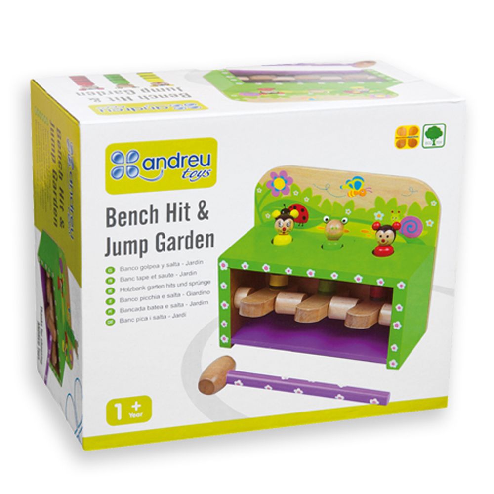 Andreu toys, Игра с чукче, Подскачащи животни - калинка, пчеличка, жаба