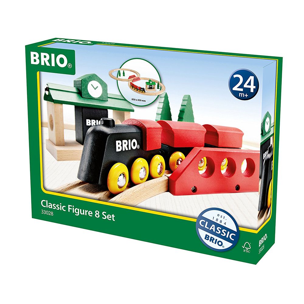 Влак с релси и гара - класически комплект