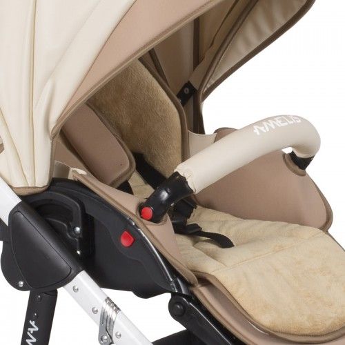 Комбинирана количка Pro 2 в 1 еко кожа, melis, ванилия