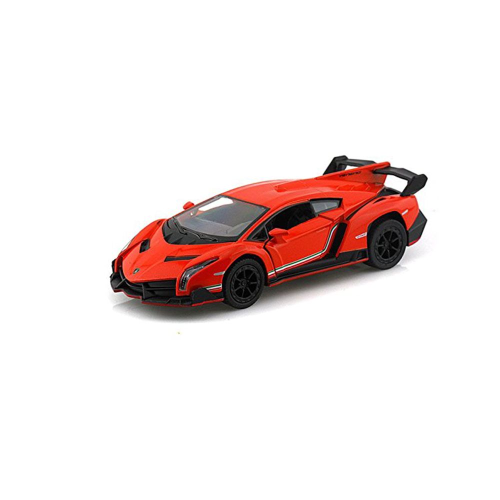 KiNSMART, Метална кола, Lamborghini Veneno, оранжева