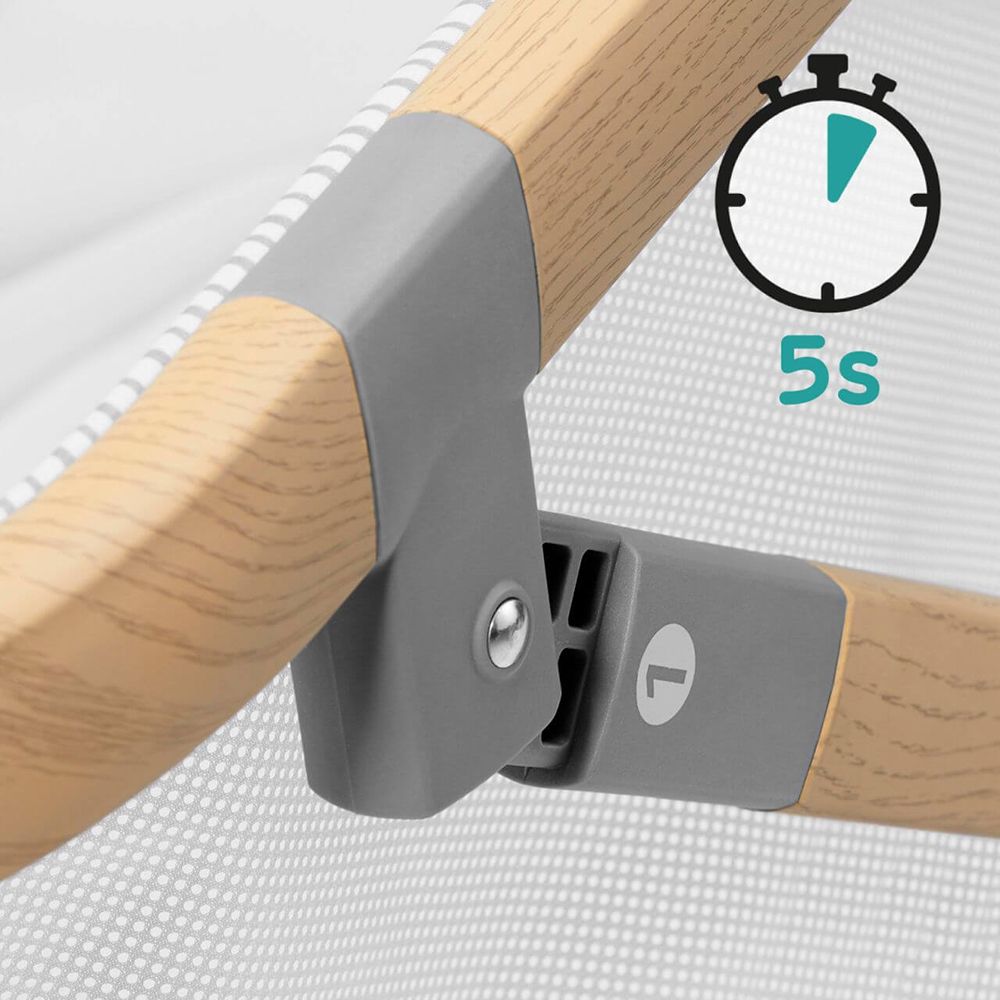 Бебешка кошара Sofi, 4 в 1, сива